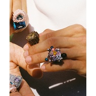 TysGrocery A/W22 Pray 2 Detachable Decorative Nails Oversized Gem Old Toy Printed Ring