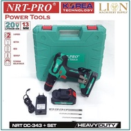 NRT PRO 20V Li-ion 1/2 Cordless Impact Hammer Drill Driver - HEAVY DUTY STEEL HEAD with KEY LESS