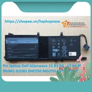 Dell Alienware 15 - R3 - R4 17 - R4 - R5 9NJM1 01D82 0HF250 MG2YH 44T2R P31E Battery