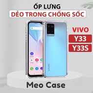Vivo Y33, vivo Y33S case, shockproof transparent flexible TPU, camera edge protective phone case | M