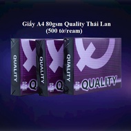 A4 Quality Paper 80gsm Imported From Thailand (Standard 500 Sheets / Approx)