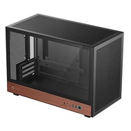 DeepCool CH260 WOOD High Airflow mATX T.G PC Case BLACK / WHITE