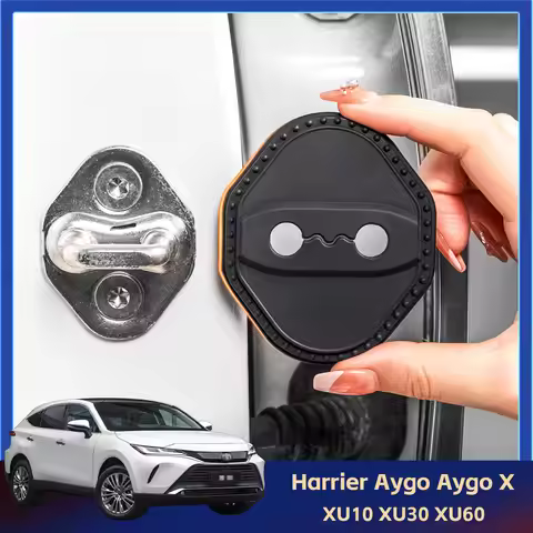 2/4Pcs Silicone Car Door Lock Cover Protective Decoration Case For Toyota Harrier XU10 XU30 XU60 Ayg