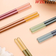 WISATHY 5 Pairs Chopsticks Reusable, Non-Slip 9.5 Inch/24cm Chopsticks, Easy To Use Plastic Durable 