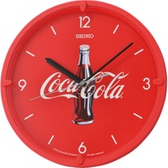 [𝐏𝐎𝐖𝐄𝐑𝐌𝐀𝐓𝐈𝐂]Seiko QHA901RL Limited Edition Coca Cola Red Analog Quartz Quiet Sweep Silent Wall Clock Coke QHA901R QHA901