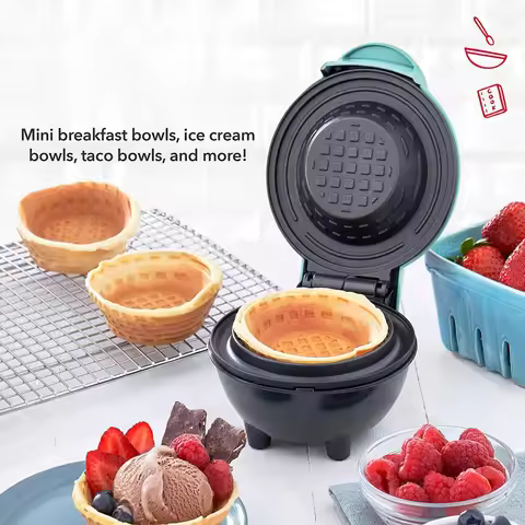 Waffle Bowl Maker, Household Breakfast Tart Ice Cream Maker, Egg Roll maker