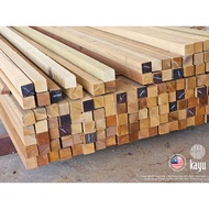 Kayu Chengal Solid Wood 2" x 2" (4 ft)