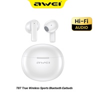 Awei T87 Wireless Bluetooth Earbud Gaming Double Bass High Quality with Mic HD