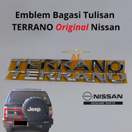 Emblem Bagasi Tulisan TERRANO Original NISSAN Chrome