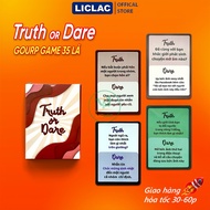 Bộ bài Truth Or Dare 35 lá vui vẻ chơi cùng bạn bè Drinking Game Thật hay Thách bài uống rươu bia