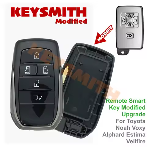 KEYSMITH Remote Smart Key Modified Upgrade For Toyota Noah Voxy Alphard Estima Vellfire Fob Case