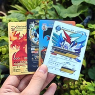 01 Lá bài quà tặng Pokemon mạ vàng bạc đen cầu vồng ngẫu nhiên dành cho khách mua bài Pokemon