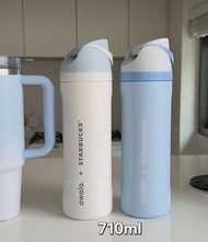 💢正品保證  OWALA 🤍🩵🇰🇷STARBUCKS 限定產品 blue white  tumbler 887ml  710ml bottle 韓國 STARBUCKS 隨行杯  stanley ow