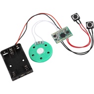 Recording Voice Module, 30S Loop Play Recordable Voice Sound Module DIY Greeting Card Module Cable E