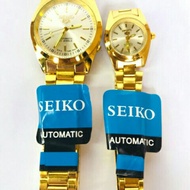 Seiko 5  stainless steel couple watch