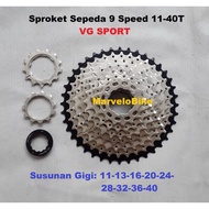 VG SPORT 9 Speed 11-40T Bicycle Cassette Sprocket