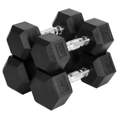 60 LB-100 LB Hex Dumbbells Set 5-30 LB PVC Hex Dumbbell Weights Set for Strength Training Exercise F