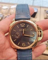 『已交流』👏👏👏PANERAI PAM677 沛納海 Luminor Due 3 Days PAM00677 18K玫瑰金材質 碳黑色太陽放射紋 鏤空機芯