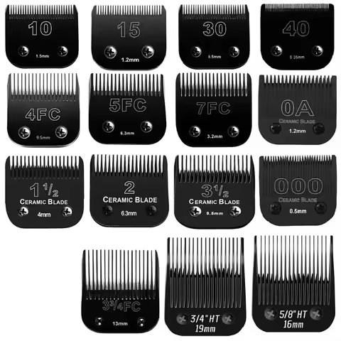 Black Detachable Pet Dog Cat Grooming Clipper Blade Compatible with Most Andis,Oster A5,Wahl KM10 Se