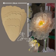 Giant Peony Petal Model, giant Chiffon flower soup mold