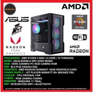 Gaming PC Desktop AMD Ryzen 5 5600/16GB/32GB/512GB SSD/1TB SSD/RX9060XT 16GB/600W/WIFI