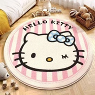 Cartoon Household Round Carpet Children's Room Cooling and Warming Imitation Cashmere Carpet Dirt-Re