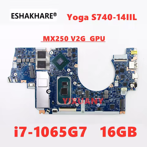 NM-C451 For Lenovo ideapad Yoga S740-14IIL Laptop Motherboard 5B20S42888 With i7-1065G7 CPU MX250 V2