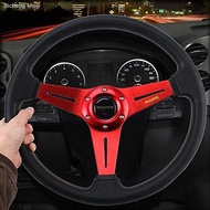 ┋▪MOMO 14" Inch PU Steering Wheel/Sport Steering Wheel/Car Steering Wheel/Drifting Steering Wheel (R