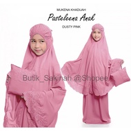 Butik_sakinah Mukena Children (8-12 years old) Pasteleena by Siti Khadijah Dalanova Latest Exclusive