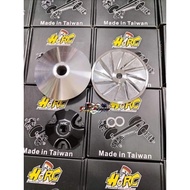 HIRC PULLEY SET TAIWAN MADE FOR  NMAX/AEROX/MIO I 125/M3/MSI 125/MIO GEAR 125/CLICK 125/CLICK 150