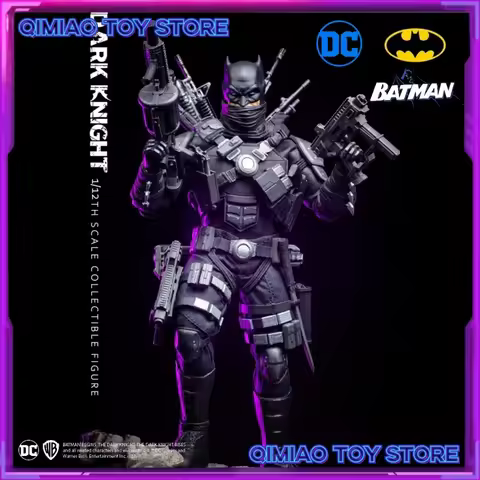 New Genuine Dc Batman 1/12 Proportion Character Model Toys Joint Mobility Holiday Gift Desktop Ornam