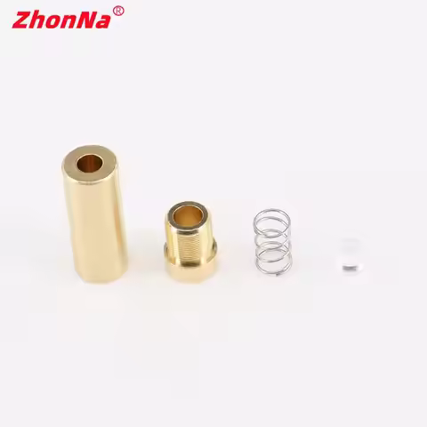 TO5.6mm Laser Module Housing, 7.5x23.5mm Brass Shell with Spring, 200nm-1100nm Collimating Lens, DIY