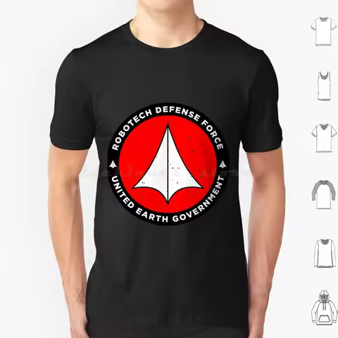 Defense Force 03 T Shirt Big Size 100% Cotton Anime Japan Macross Manga Mecha Robot Robotic Robotics