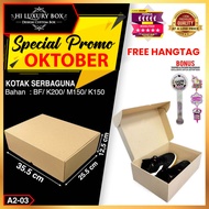 Box Box | BOX | Multipurpose Cardboard Box | Kraft 35.5x25.5x12.5|A2-03