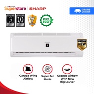 Sharp AC Split Standard Plasmacluster R32 Garuda Series 1/2 PK  ( 0.5 PK ) - AH-AP5BMY