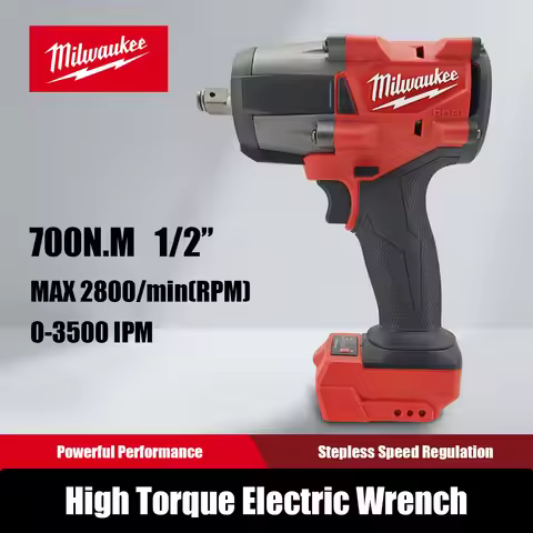 Milwaukee 700N Brushless Cordless 1/2 Electric Wrench Car Truck Repair Screwdriver Impact Drill Rech