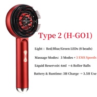 【Flux Mall】 Electric Massage Comb Portable Red Therapy Hair Growth Hair Follicle Massage Essence App