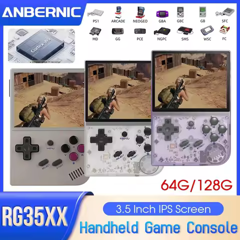 RG35XX Retro Handheld Game Console Linux System 3.5 Inch IPS Screen Cortex-A9 Portable Pocket Video 