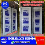 pintu kamar aluminium kombinasi full acp 80x200
