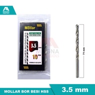 MATA BOR BESI LISTRIK HSS MOLLAR PUTIH 3.5 MM [ORI]