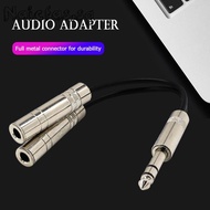 6.35mm Male Jack Stereo Splitter Cable 2X 1/4 inch Female Plug Audio Y Cord