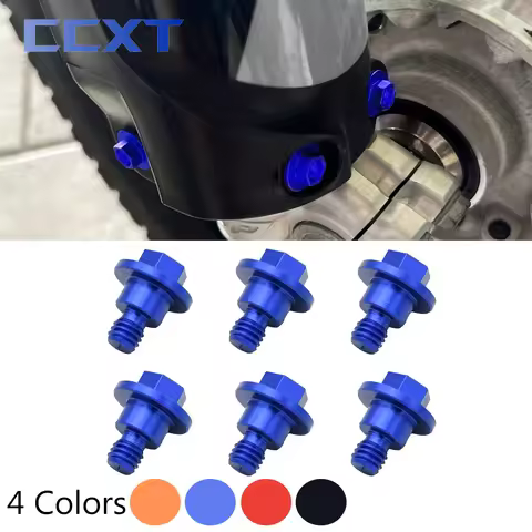 M6*12 Motocross Front Fork Guard Bolt Screw For Yamaha YZ65 YZ85 YZ125 YZ250 YZ250F YZ450F 2008-2022