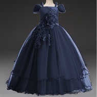 ZZOOI Luxury Girl Evening Party Dress Teen Girl Sequin Shiny Formal Gala Long Gown Children Christma