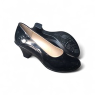 Jolie Ashley Avril Women's Black Heels Work Shoes - Elegant, Comfortable Women's Office Shoes