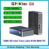 GMK G9 Intel Twin Lake N150 LPDDR5 4800MT/S M.2 2280 NVME PCIE3.0 SSD 4-Bay Dual System NAS MINI PC