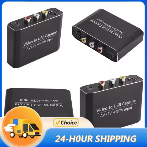 AV/S-VIDEO/HDMI-Compatible Video Capture Card Converter USB 3.0 Game Capture Card Video Recorder Gra