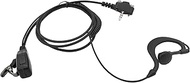 PZYPM 3.5mm Screw G Type Earhook Earpiece Mic Walkie Talkie Headphone with Microphone for Motorola V