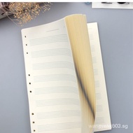 9-Hole B5 Loose-Leaf Music Book Refill Staff Four-Line Score Six-Line Score Book Inner Page