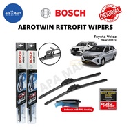 Bosch Aerotwin Retrofit U Hook Wiper for Toyota Veloz (Year 2022+) (24"/16")