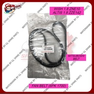 FAN BELT (6PK1700)(6PK1690) TOYOTA WISH 1.8 ZNE10 ALTIS 1.8 ZZE142 (MITSUBOSHI) (TOYOTA A GRADE) 909